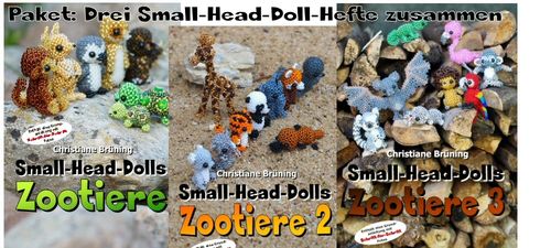 Small-Head-Dolls - Zootiere Paket